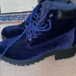 Blue suede shoes